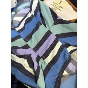 Patagonia Wavefarer Women's Stripes Board Shorts Size 10 Adjustable String